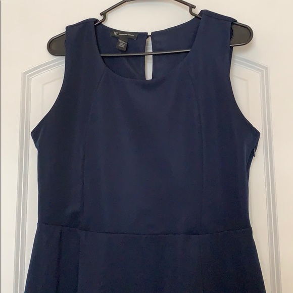 Navy blue INC dress - Picture 3 of 4